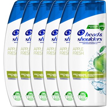 Head & Shoulders Apple Fresh - Anti-Roos Shampoo - 6x 400ml - Voordeelverpakking