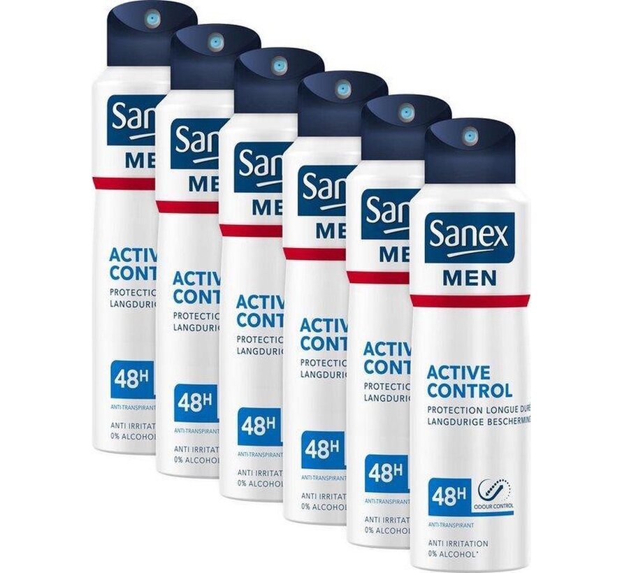 Men Active Control - Deodorant Spray - 6x 150ml