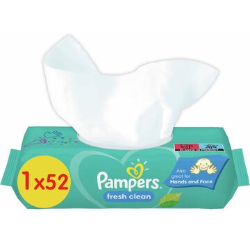 Pampers Fresh Clean Billendoekjes / Babydoekjes - 52 stuks