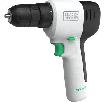 BLACK+DECKER Schroefboormachine - REVDD12C-QW Reviva™ - 12V - duurzaam - oplaadbaar