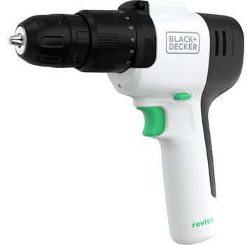 BLACK+DECKER Schroefklopboormachine - REVHD12C-QW Reviva™ - 12V - duurzaam - oplaadbaar