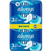 Always Maandverband Ultra - Maat 3 - Day & Night - 20 Stuks