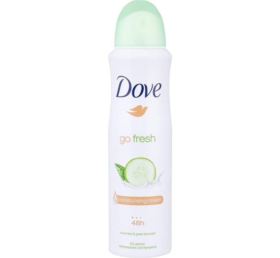 Komkommer & Groene Thee - Deodorant Spray - 6x 150ml - Voordeelverpakking c