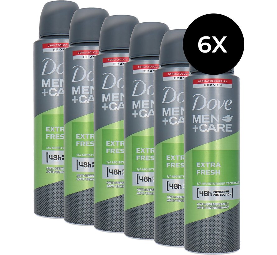 Men+Care Extra Fresh - Deodorant Spray - 6x 150ml