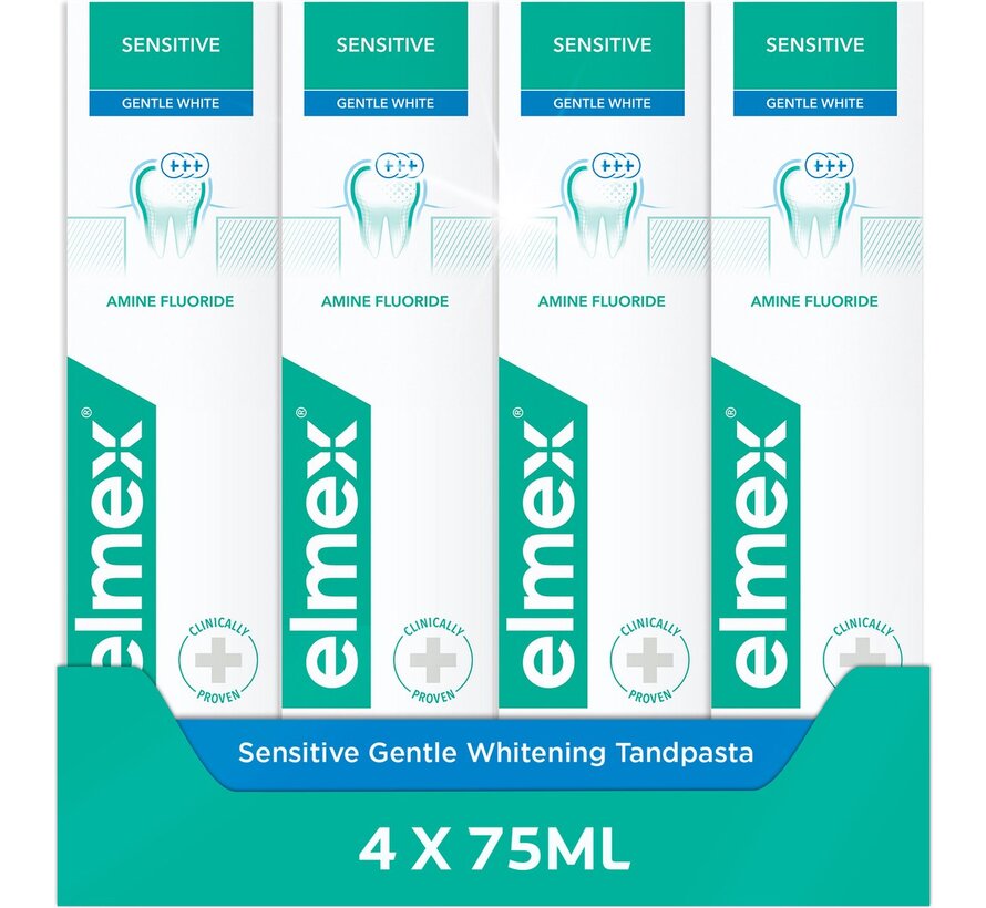 Sensitive - Gentle Whitening - Tandpasta - 4x 75ml