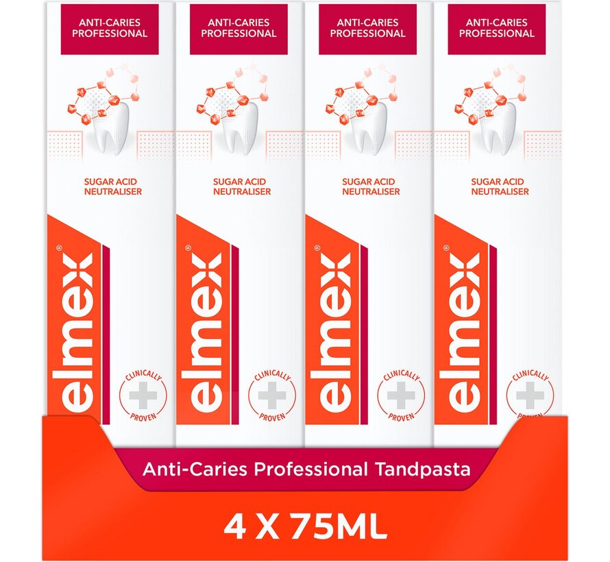 Anti Caries Professional - Tandpasta - 4x 75ml