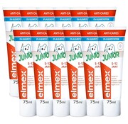 Elmex Junior (5-12 Jaar) - Anti Caries - Tandpasta - 12x 75ml - Voordeelverpakking