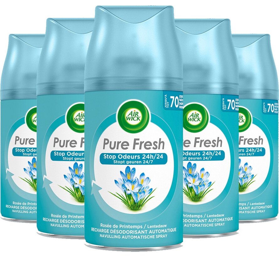 Freshmatic Navulling - Pure Lentedauw - 6x 250ml - Voordeelverpakking