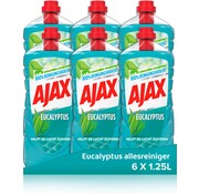 Ajax Allesreiniger Eucalyptus - 6x 1.25L - Voordeelverpakking