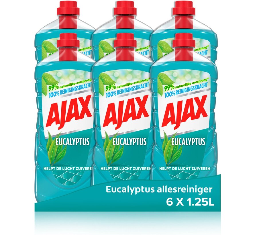 Allesreiniger Eucalyptus - 6x 1.25L - Voordeelverpakking