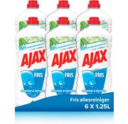 Ajax Allesreiniger Fris - 6x 1.25L - Voordeelverpakking