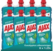 Ajax Allesreiniger Eucalyptus - 8x 1.25L - Voordeelverpakking