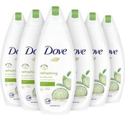 Dove Refreshing - Komkommer & Groene Thee - Douchegel - 6x 250ml