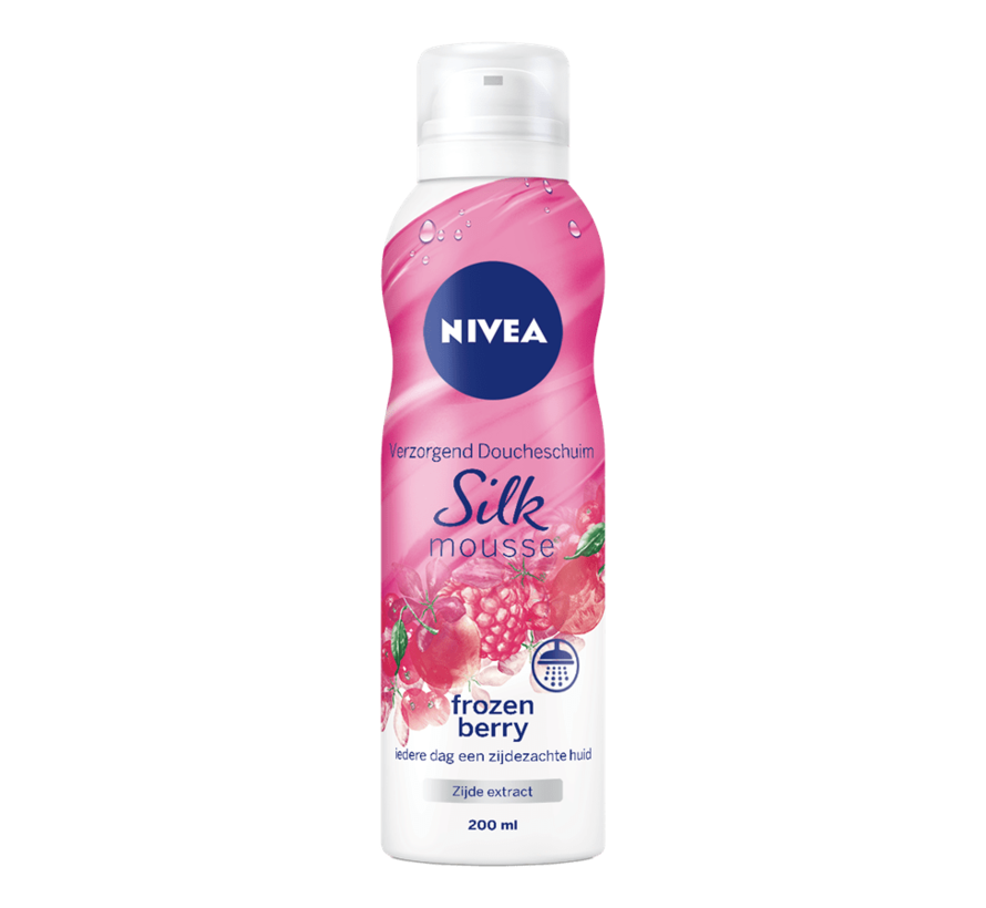 Silk Mousse - Frozen Berry - Doucheschuim - 6x 200ml - Voordeelverpakking