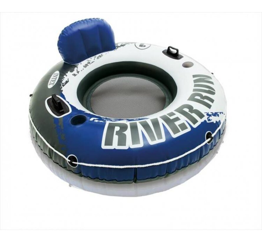 River Run - 1-persoons lounger - blauw - Ø135cm diameter