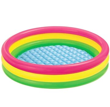 Intex Baby zwembad Sunset Glow - Kinderzwembad Rond 147x33cm - Zachte bodem