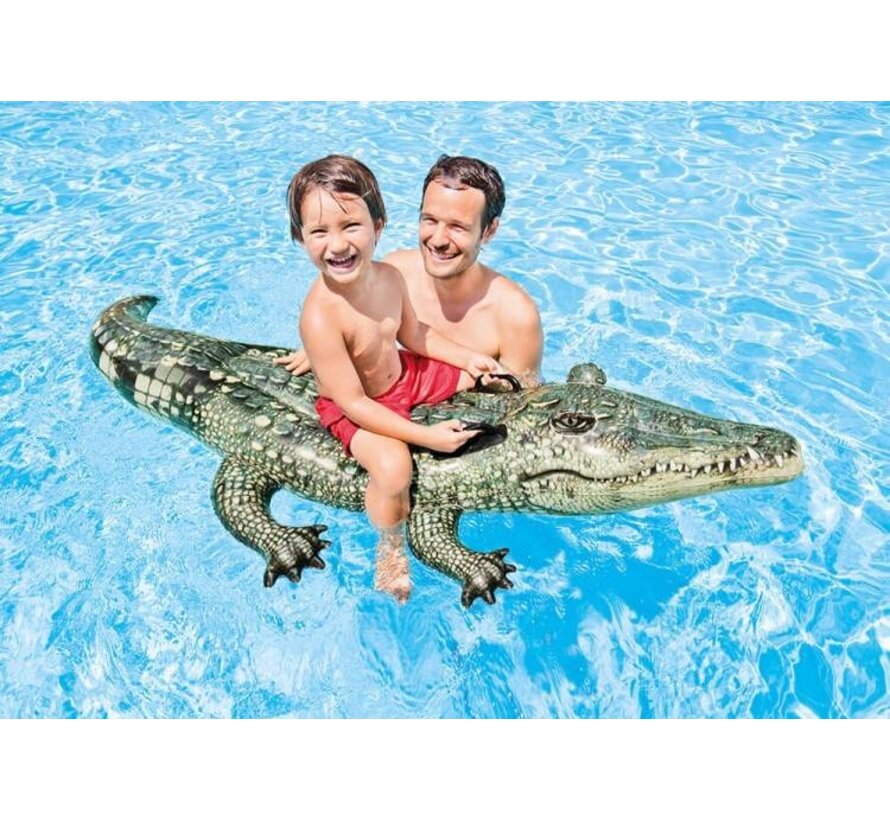 Realistische opblaasbare krokodil (170x86cm)