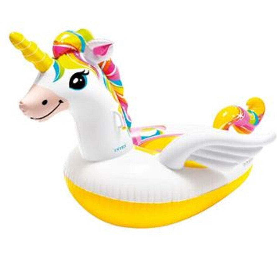 Opblaasbare Enchanted Unicorn / Eenhoorn Ride-On (198x140x102cm)