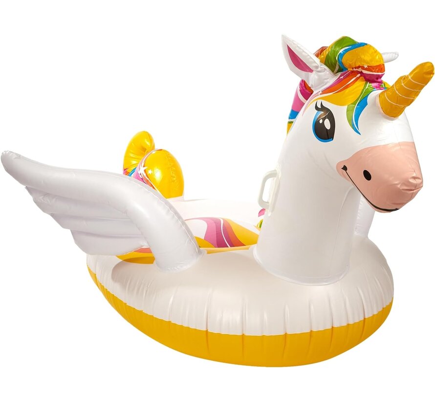 Opblaasbare Enchanted Unicorn / Eenhoorn Ride-On (198x140x102cm)