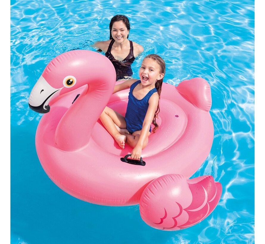 Opblaasbare Flamingo Ride-On (142x137x97cm)