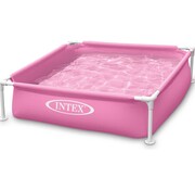 Intex Zwembad metalen Frame - Vierkant - Kinderzwembad Roze (122x122x30cm)