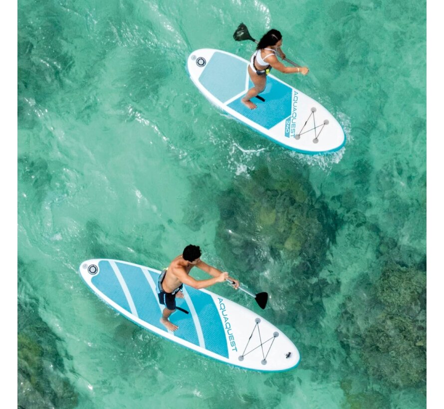 Opblaasbaar SUP board - Aqua Quest 320 - Complete set!