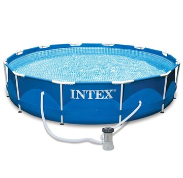 Intex Metal Frame Zwembad - met filterpomp - 366x76cm - Rond