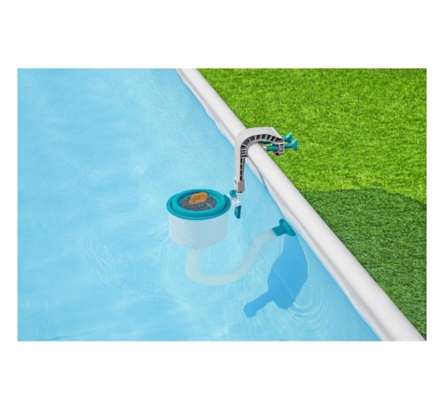 Zwembad Oppervlaktewater Skimmer Inhang - Groen/Wit