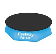 Bestway Afdekzeil / Zwembadzeil - Rond - Zwart - 244cm