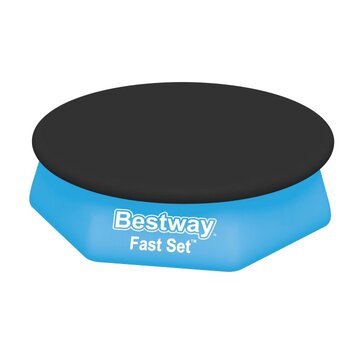 Bestway Afdekzeil / Zwembadzeil - Rond - Zwart - 244cm
