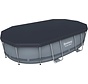 Afdekzeil / Zwembadzeil - Ovaal - Zwart - 427x250cm