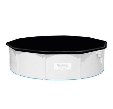 Bestway Afdekzeil / Zwembadzeil - Rond - Zwart - 488cm