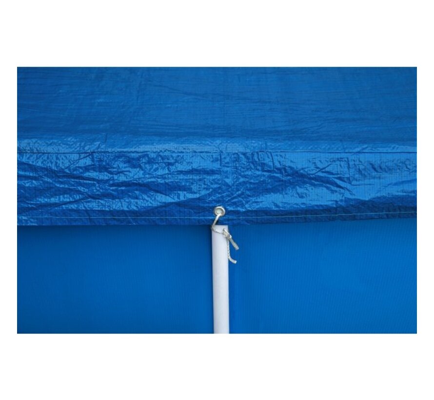 Afdekzeil / Zwembadzeil - Rechthoek - Blauw - 300x201cm