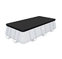 Afdekzeil / Zwembadzeil - Rechthoek - Zwart - 404x201cm (412x201cm) c