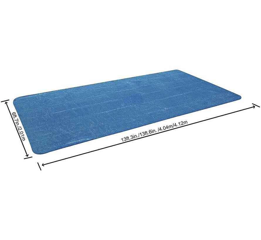 Solar zwembad afdekzeil / cover isolerend - rechthoek 404x201cm (380x180cm) c
