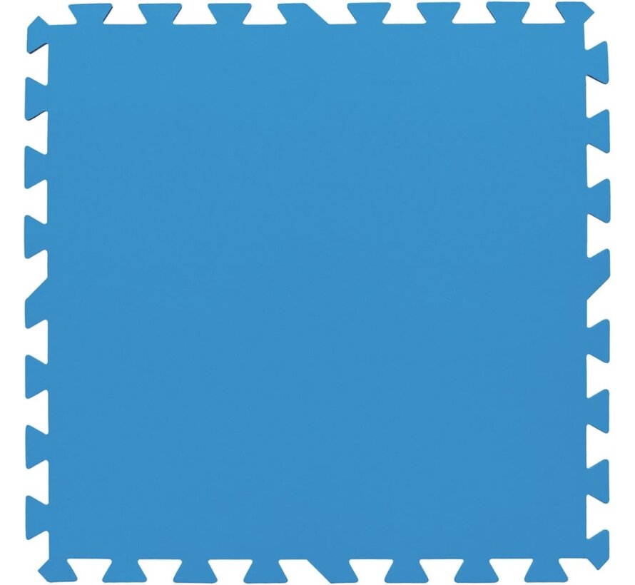 Zwembad ondergrond / looppad tegels - 50x50cm - blauw - 9 stuks (2.25 m2)