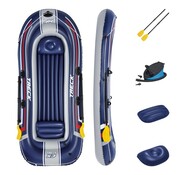 Bestway 3+1 Persoons opblaasbare raft boot - Hydro-Force - Treck X3 set - 307x126x39cm c