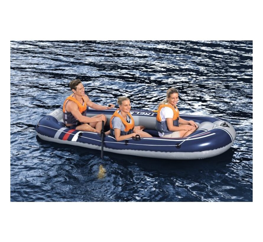 3+1 Persoons opblaasbare raft boot - Hydro-Force - Treck X3 set - 307x126x39cm