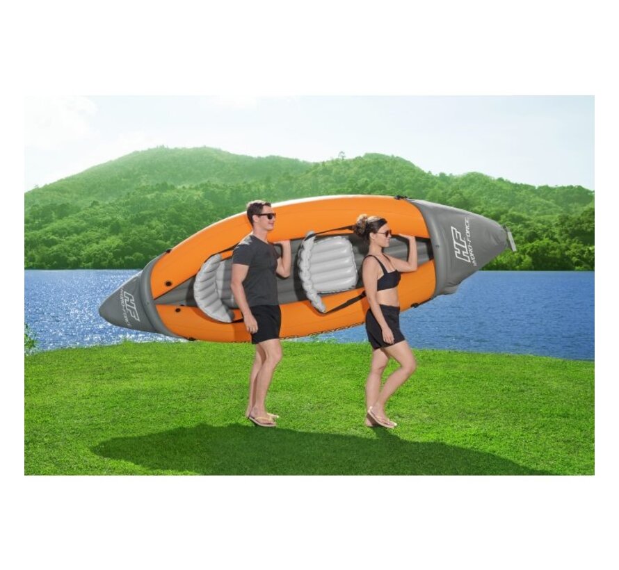 2-Persoons Opblaasbare Kajak - Hydro Force Rapid X2 set c