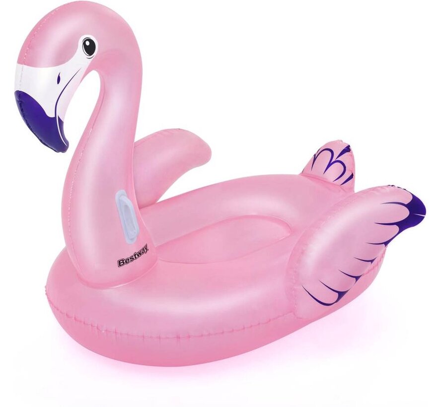 Opblaasbare Luxe Flamingo Ride-On (147x121x117cm)