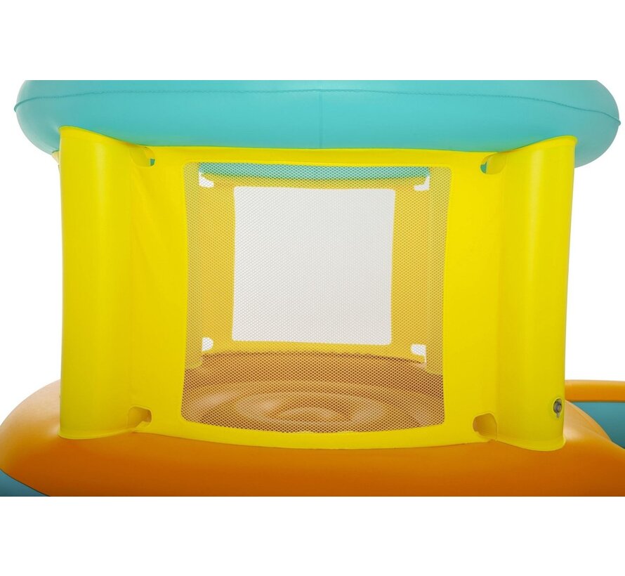 Opblaasbaar Springkussen Jumptopia - Met kinderbadje (239x142x102cm)