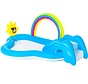 Opblaasbaar Speelzwembad - Rainbow N' Shine - met glijbaan - 257x145x91cm
