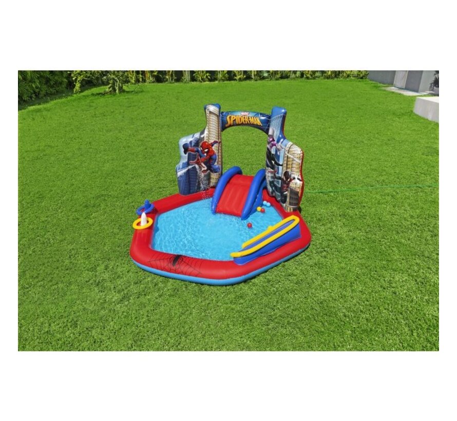 Opblaasbaar Speelzwembad - Marvel Spider-Man - 211x206x127cm