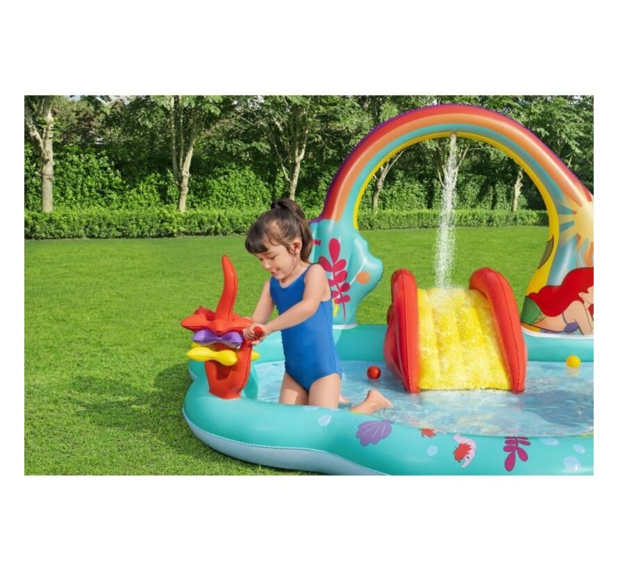 Opblaasbaar Speelzwembad - Disney Kleine Zeemeermin - 221x193x117cm