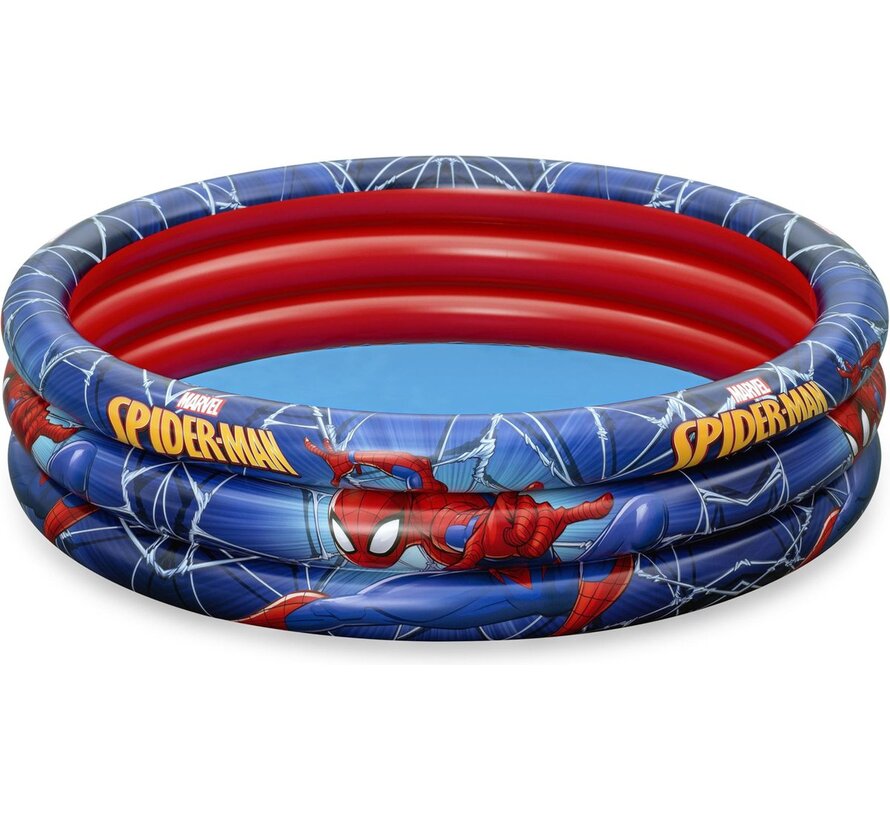 Opblaasbaar Kinderzwembad - Spider-Man - Rond (122x30cm)