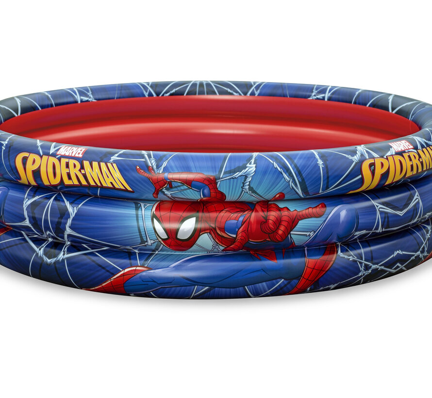 Opblaasbaar Kinderzwembad - Spider-Man - Rond (122x30cm)