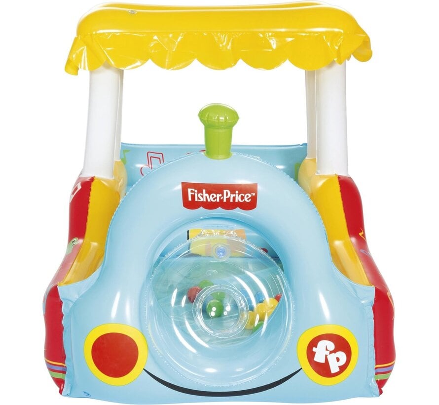 Fisher-Price Trein - Opblaasbare Ballenbak met 25 Speelballen - 132x94x89cm
