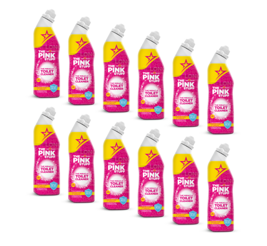 The Pink Stuff - The Miracle Cleaner - Toiletreiniger - 12x 750ml - Voordeelverpakking