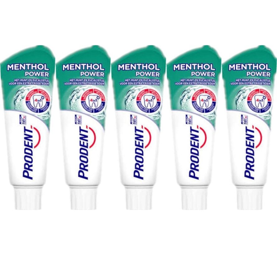 Tandpasta - Menthol Power - 5x 75ml