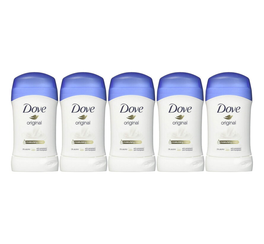 Dove Original - Deodorant Stick - 5x 40ml